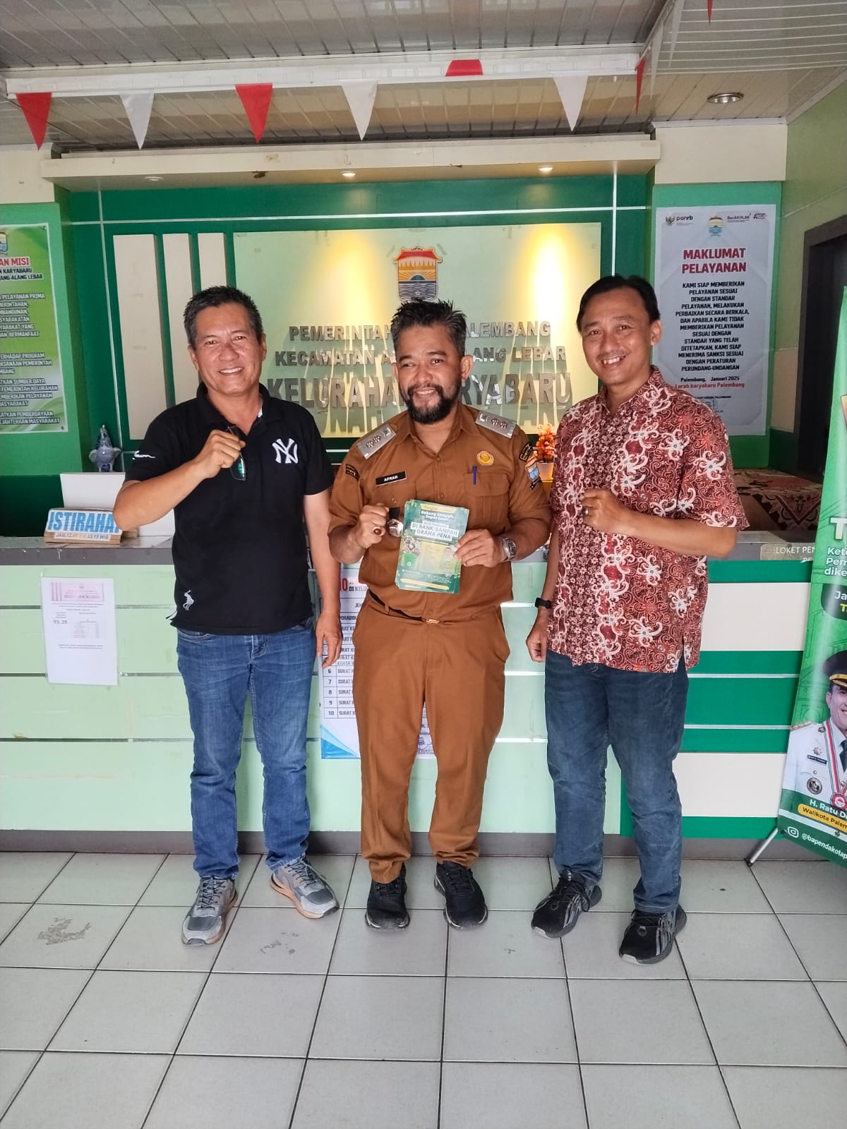Silaturahmi, Lapor Perkembangan  Bank Sampah Graha Pena